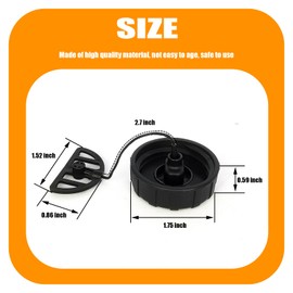 Tormurbutl Fuel Gas Oil Filler Tank Cap Chainsaw for Stihl MS170C MS180C MS170 MS180 017 018 Chainsaw Replacement Parts 11303500500 1130 350 0500 1130-350-0500