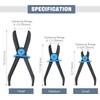 DASBET Hose Clamp Pliers Straight Hose Pinch Off Pliers Set