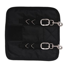 QHP Quick Release Breast Extension for Horse Blankets (Black), One Size