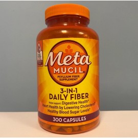 Metamucil Multi-health Psyllium Fiber Supplement Capsules 300 Ct