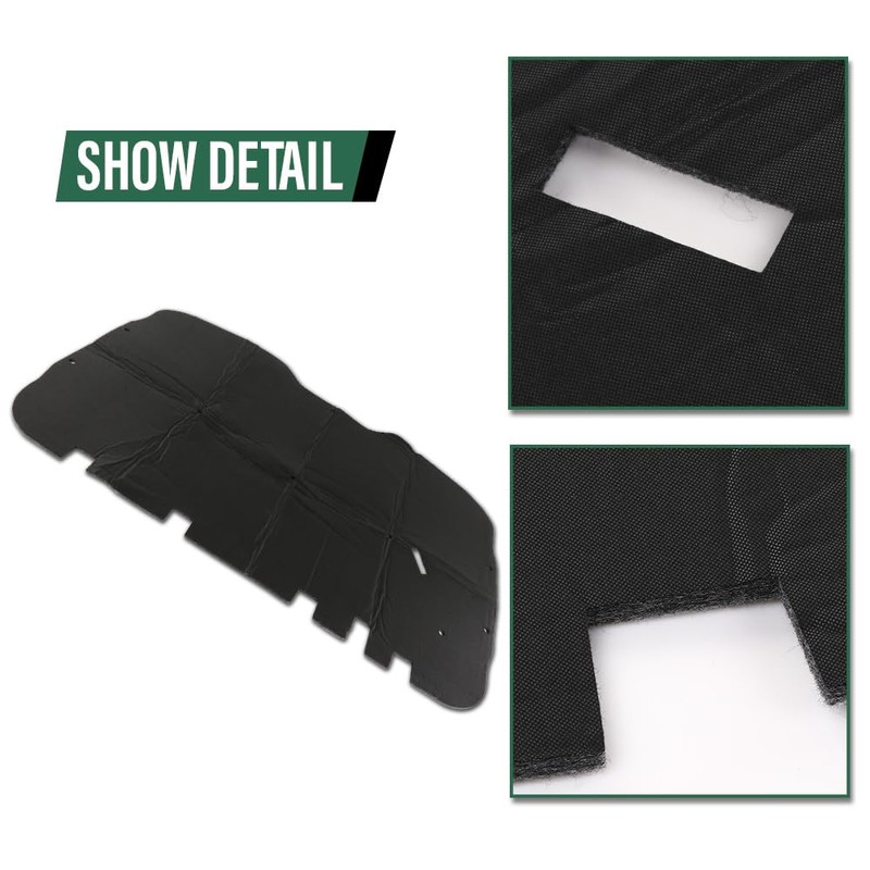 LQI Hood Insulation Pad 1/2" with Clips Compatible with Chevy