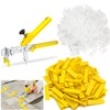 Tile Leveling System 1/8”Kit, 600pcs Tile Leveler Spacers Clips+200pcs Reusable