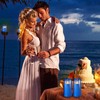 NURADA 3"x6"Flickering Flameless Candles: 3D Wick Acrylic Battery Operated LED