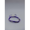 Rainbow St Benedict fig purple string macrame adjustable bracelet