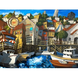 Prime 3D Puzzles - Miguel Freitas - The Warf - 1000 Piece Jigsaw Puzzle 22638 Multicolor