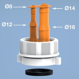 LIRA 8.4442.02 Connection for Condensate Drainage White