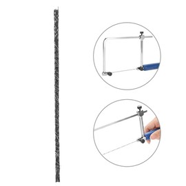 Saw Blades, MAGT 12 Pieces Scroll Saw Blades with Spiral Teeth for Cutting Plastic Saws Made of Metal, Wood, Carve for Home Use and (6# Saw Blades)