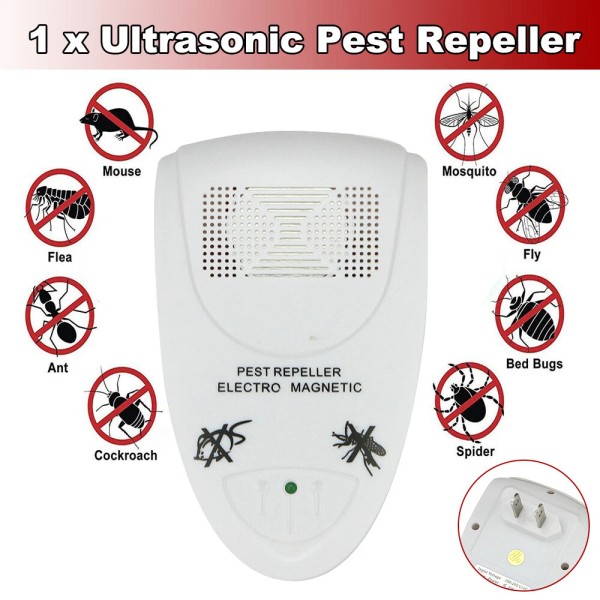 Unbranded/Generic Electronic Pest Control Rat Spider Roaches Ultrasonic Repeller Home