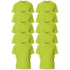 Gildan Adult Ultra Cotton T-Shirt, Style G2000, Multipack, Safety Green