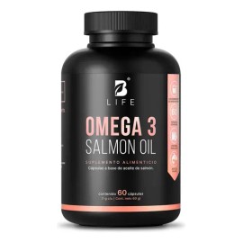 B Life Omega 3 de Salmón 60 Cápsulas | 1000 mg por porción | Alto en EPA y DHA