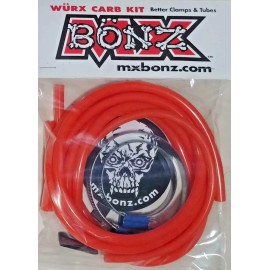 MX BONZ KTM 125 144 150 200 250 300 SX MXC EXC CARBURETOR HOSES CARB VENT HOSE CLAMP KIT