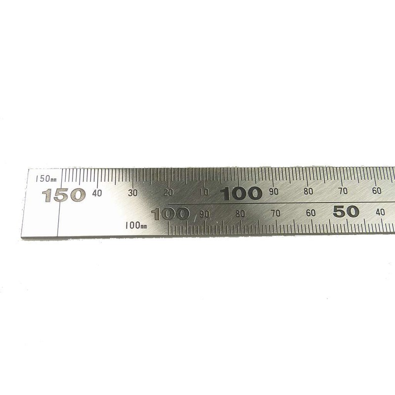 シンワ測定(Shinwa Sokutei) 曲尺 厚手広巾 建築 鉄工用 表裏cm目盛 ステン 30cm 11215