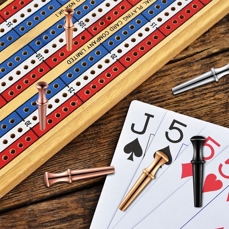 60 Pieces Metal Cribbage Pegs Cribbage Board Pegs Fit 1/