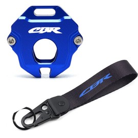 MOWOK Motorcycle Key Cover Case Shell Fit For CBR 650R CBR500R CBR250RR CBR600RR CBR1000RR Embroidery Badge Keyring (Red)