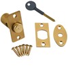 Merriway BH02051 Window Security Rack Bolt and Key, Solid Brass