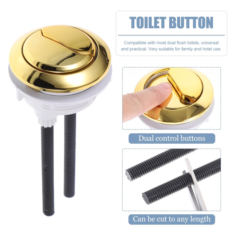 Cabilock Dual Flush Toilet Push Button Round Water Tank Repair