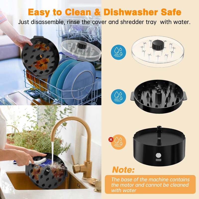 Electric Chicken Shredder, Automatic Meat Shredder Tool Twist, USB Rechargeable