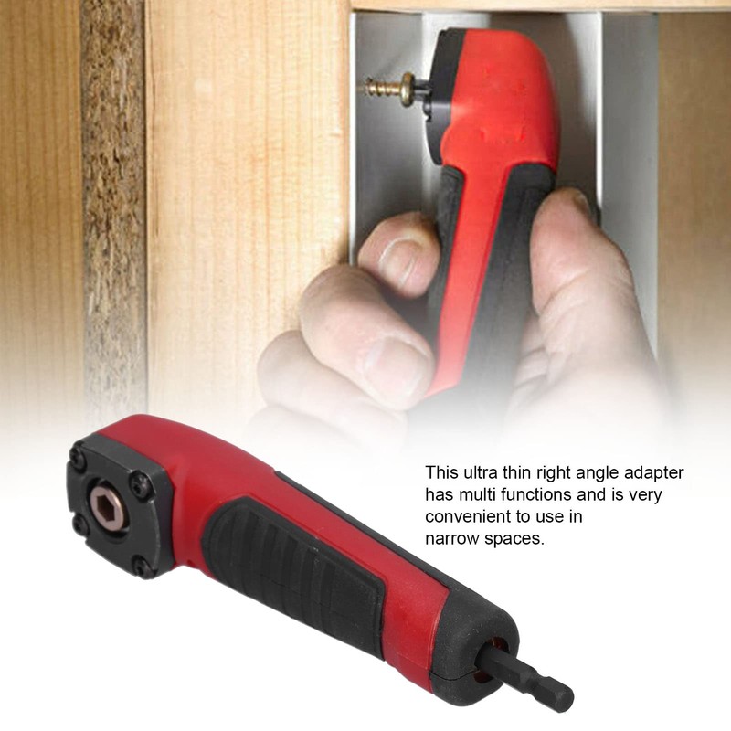 Shockwave Right Angle Adapter, Multifunctional Red 90 Degree Impact Driver