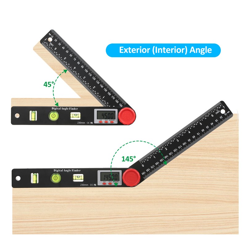 Digital Protractor Ruler Angle Finder, Protractor Ruler Level Tool, Multifunction