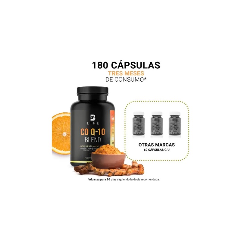 Co Q 10 De 180 Cápsulas Con Coenzima, Co Q