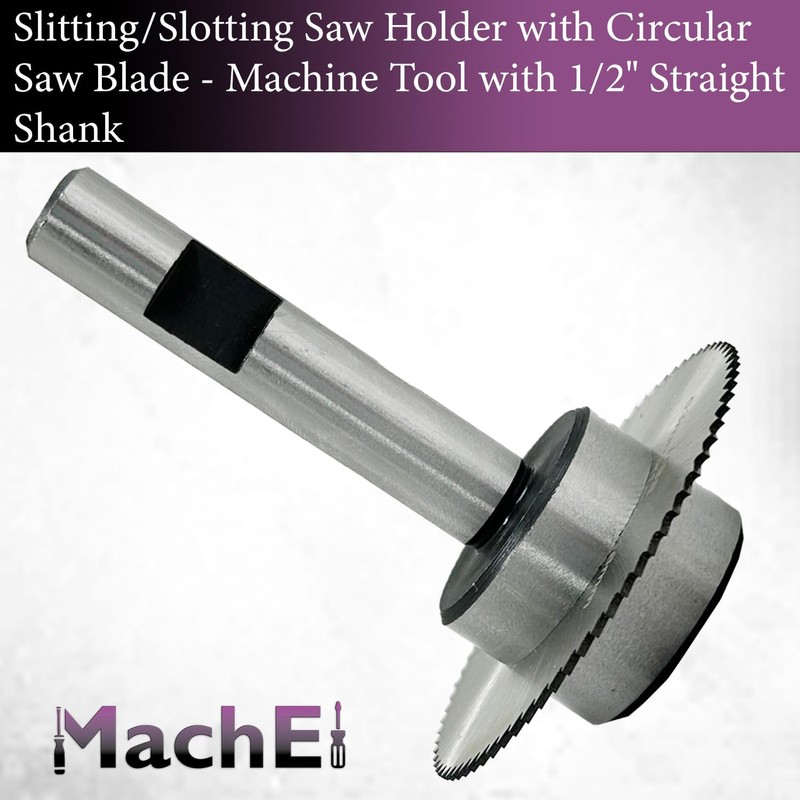 Slitting/Slotting Saw Holder with Circular Saw Blade - Machine Tool