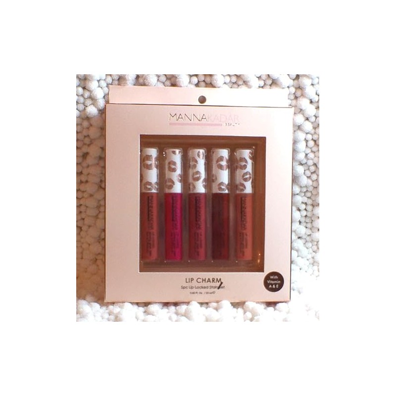 Manna Kadar Lip Charm 5pc Lip Locked Stain Set