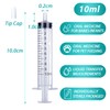 10 Pack 10ml Syringe for Liquid, Oral, Scientific Labs, Measurement,