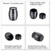 Black Keepsake Cremation Urns, Small Funeral Urns for Human Ashes