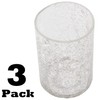 Crack Finish Glass Lamp Shade, 3 Pack LEDupdates Clear Crackle