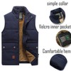 Neecan Mens Outdoor Vest Classic Fleece Outerwear Sleeveless Jackets Neck