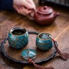 Bakiauli Set of 2 Vintage Ceramic Tea Canisters, Teapot with
