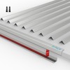 FCSOTSPS 10Pack Tile Edge Trim,39''x0.4'' Peel and Stick Aluminum Backsplash