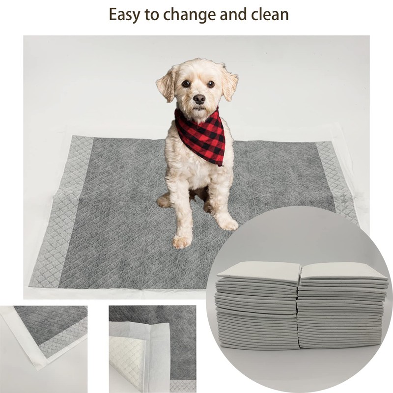 MUYG 100 Pcs Rabbit Pee Pads,Puppy Potty Training Pad Small