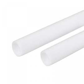 sourcing map Foam Tube Sponge Protective Sleeve Heat Preservation 30x40mm White for Pipe Insulation Wraps, Pack of 2