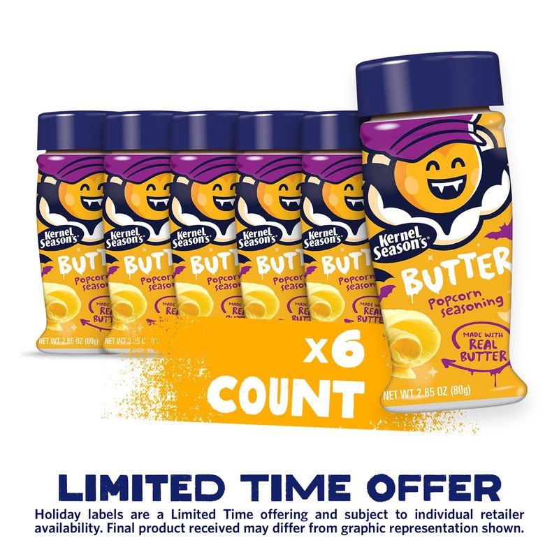 Kernel Season's Popcorn Seasoning, Butter, 2.85 Ounce (Pack of 6)