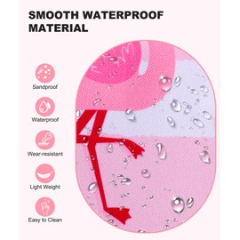 ISEYOU Extra Large Beach Bag, Waterproof Beach Totes Bags with Zipper, Pool Bag with Wet Compartment, Lightweight Foldable Large Weekender Bags for Women Men, Perfect for Pool Travel Vacation Gym