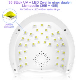 Nailgirls LED UV Lamp Nails, 150 W Nail Lamp 4 Timer Auto Sensor LCD Display Nail Polish Dryer Device Removable Magnetic Plate LED UV Dryer Nail Lamp for Gel Nails Finger/Toenail Nail Studio