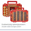 Battery Organizer Storage Case with Tester, Stores & Protects Up