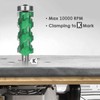 KOWOOD PRO Flush Trim Router Bit(20 Flutes) 1/2" Shank,2-3/4"Cut Length