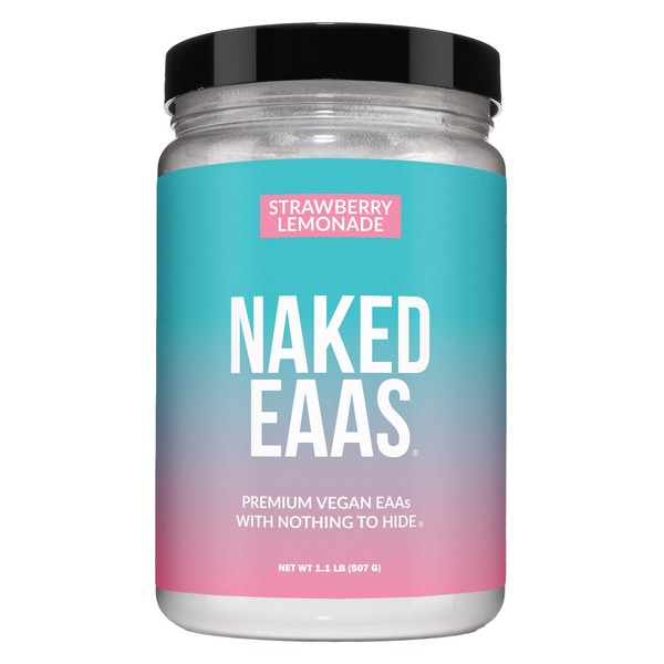 NAKED Strawberry Lemonade EAAs Amino Acids Powder, Vegan Essential Amino