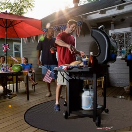 DocSafe 48" Round Fire Pit Mat,4-Layer Under Grill Mat Deck Patio Protect Mat...