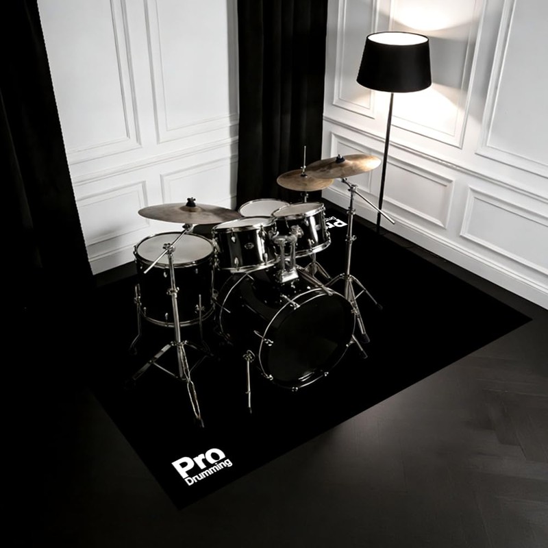 Drum Rug Mat with Non-Slip Grip Bottom, 4x6ft Drum Carpet