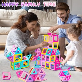 Magnetic Building Blocks 38 Pieces Magnets Magnetic Building Blocks Magnetic Toy Children Magnetic Game for Children from 3 4 5 6 Years Girls Boys Christmas Birthday Gift from 3 4 5 6 Years Girls Boys