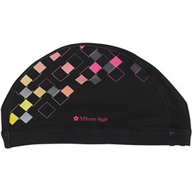 mihoro style Swim Cap Tricot SHIKINA - 0 - Shikina 342-098 (Black x Pink x Yellow (BPY))