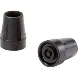 Makita TG-19BK Cane Tip Replacement Rubber, 0.7 inches (19 mm), Black, 1 Piece