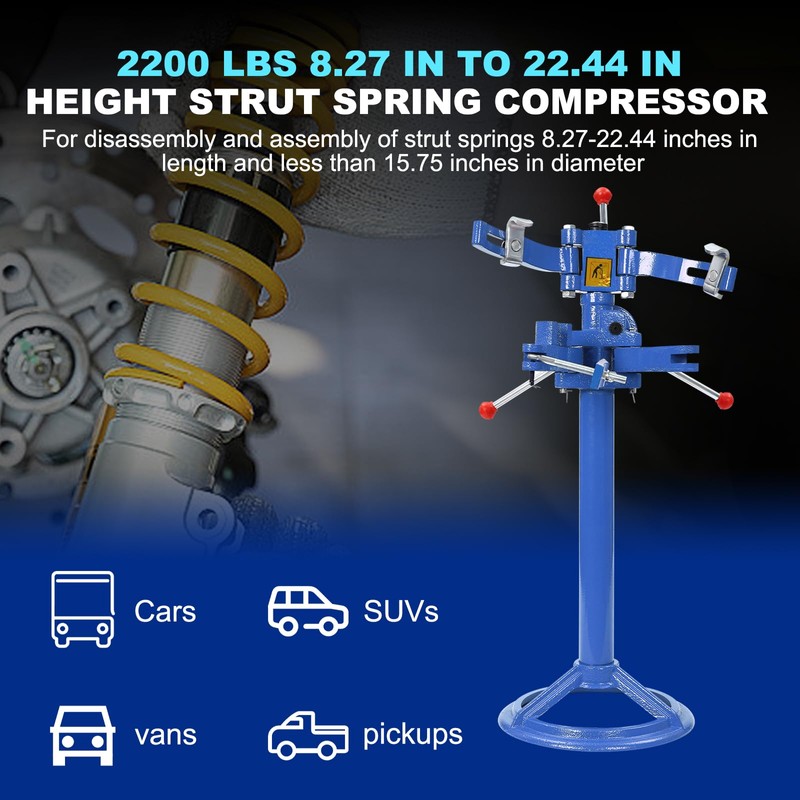 2200 lb Strut Spring Compressor, Heavy Vehicle Auto Spring Compressor,