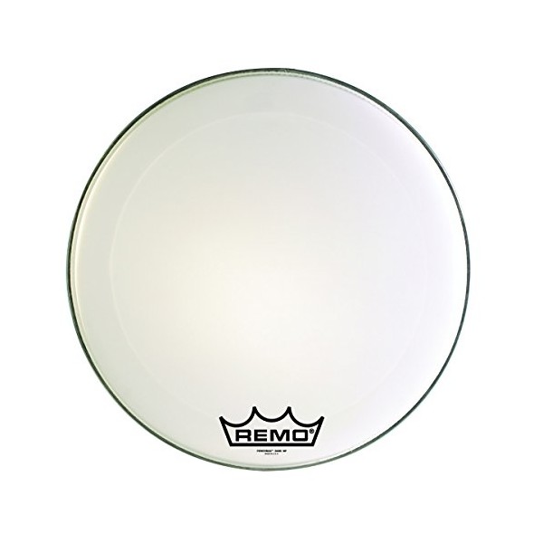 Remo Powermax Ultra White Crimplock Bass Drumhead, 26"