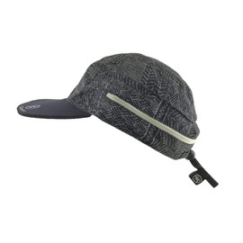 Chaskee Zuma Zip-in Cap Tribal Print with Neoprene Shield, Zip-In Neck Protection and UV Protection 80, Colour: Black