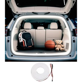 ouylycjo LED Strip Fiber Optic Ambient Lighting for 2022-2025 RAV4 Tailgate Light Special Car Modification Accessories Waterproof Car Trunk LED Light, White