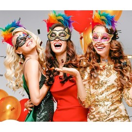 Hatstar Hatstar Fascinator Haarreif Bunt | Regenbogen Papagei Feder Haarband Stirnband | Haarschmuck für Damen & Mädchen | Kostüm Accessoire zur Hochzeit, | Kopfschmuck zu Karneval, Fasching & Party